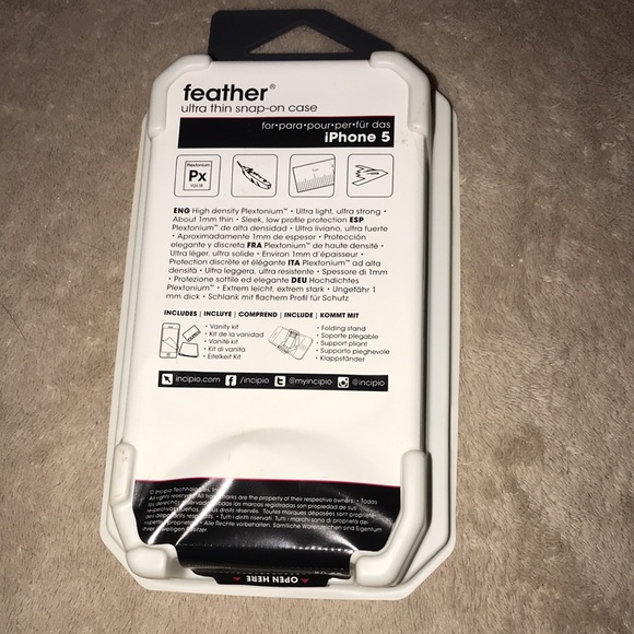 Incipio iPhone 5 feather ultra thin snap case NOS energy drink New - Picture 2 of 2